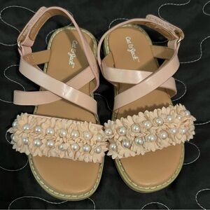Cat & Jack Pink Floral Kids Sandals